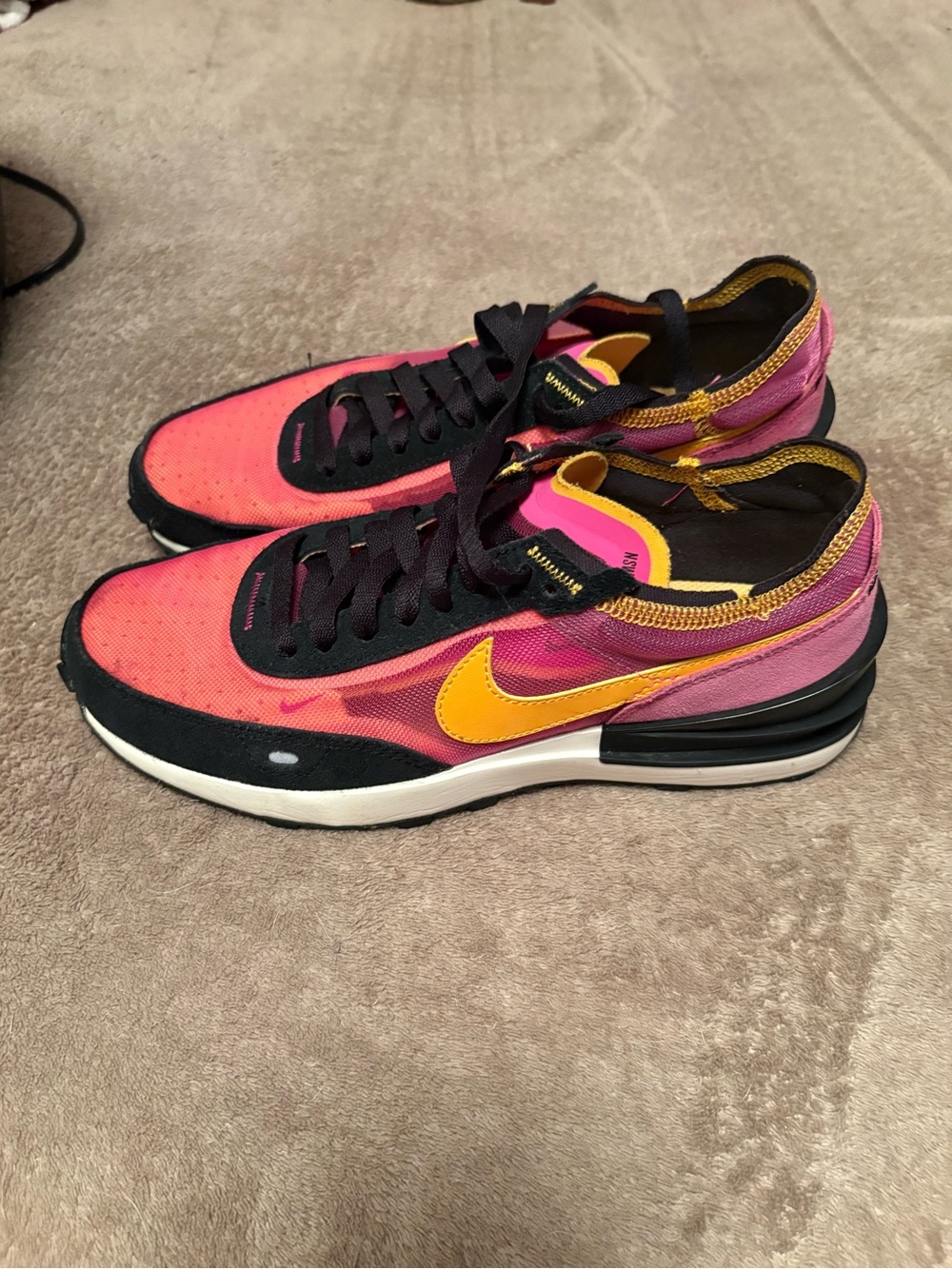 Nike Women’s Pink & Yellow Low-Top Sneakers